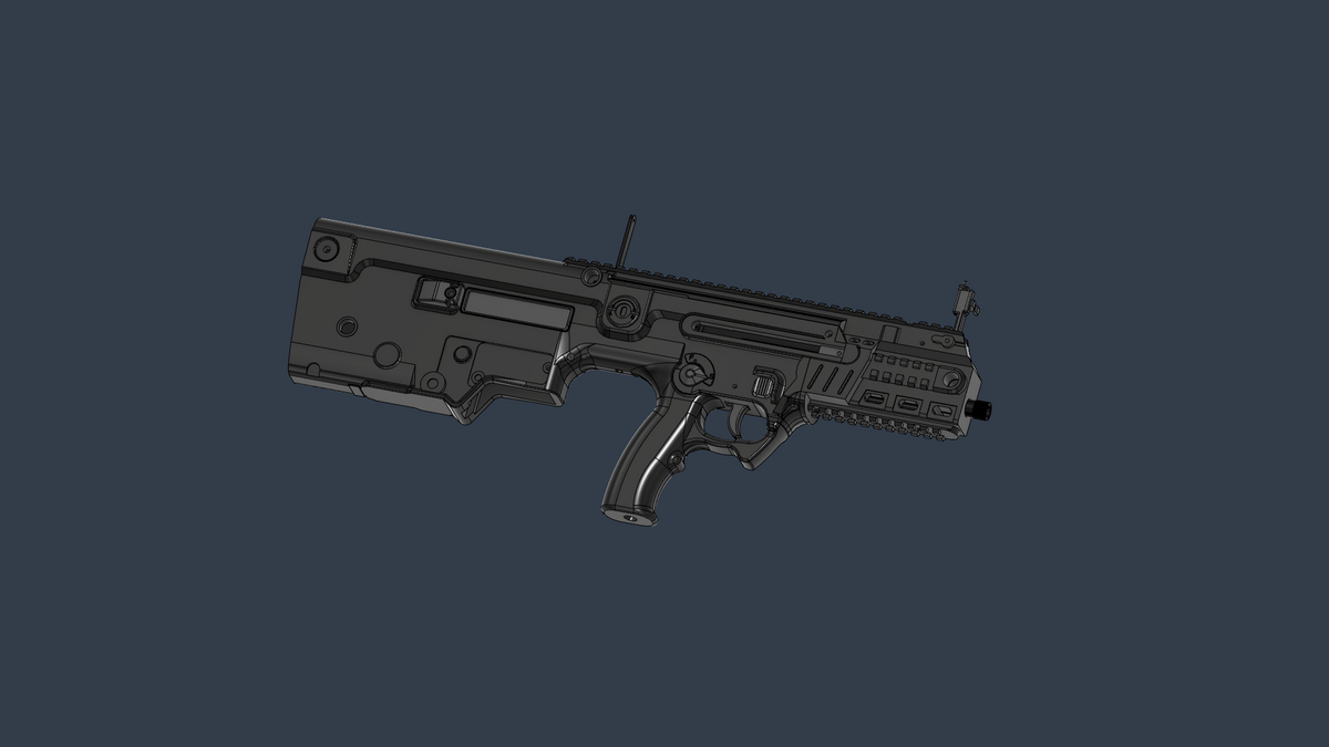 TAVOR X95/FORT 224 GBBR & AEG – BEN en 3D